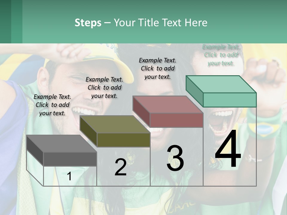 A Group Of People Are Posing For A Picture PowerPoint Template