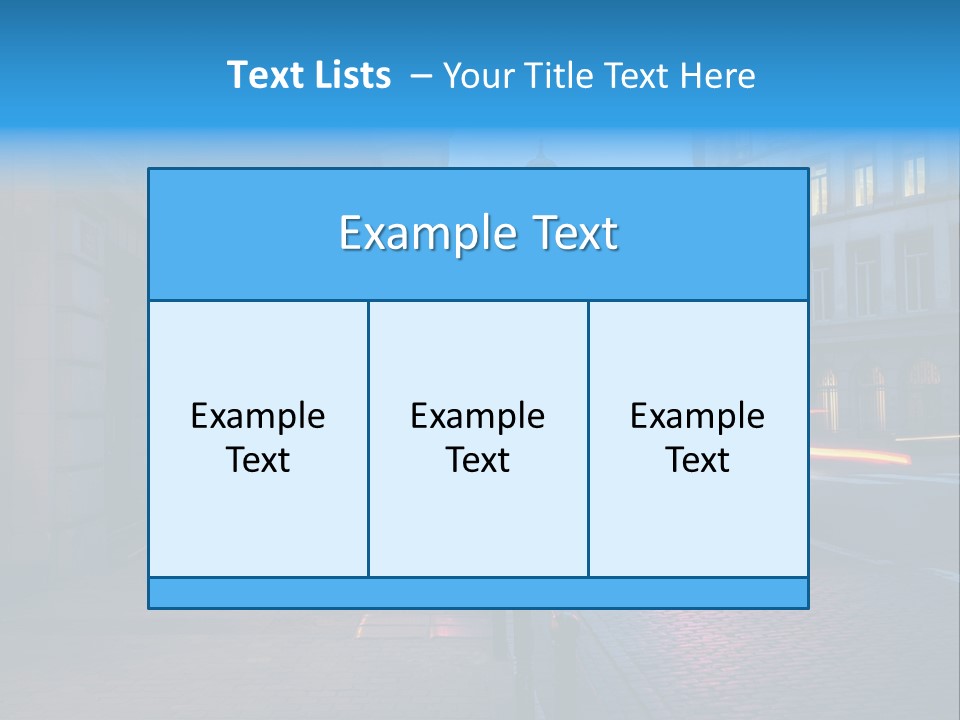 A Red Traffic Light On A City Street PowerPoint Template