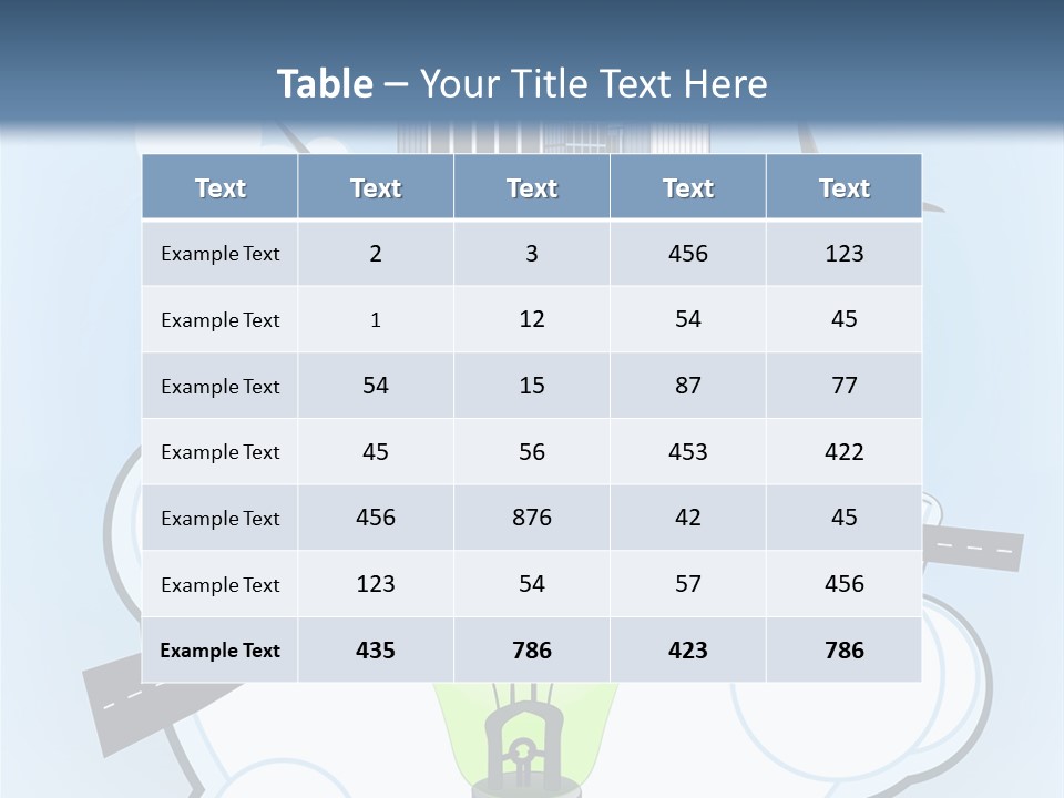 A Light Bulb On Top Of A Cloud With A City In The Background PowerPoint Template
