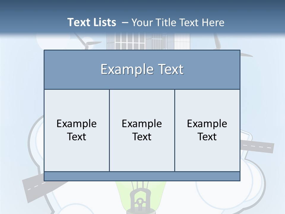 A Light Bulb On Top Of A Cloud With A City In The Background PowerPoint Template