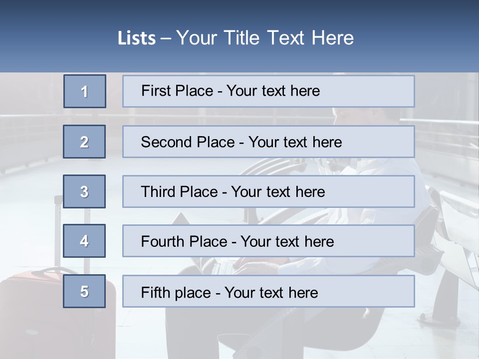 A Man Sitting On A Bench With A Laptop PowerPoint Template