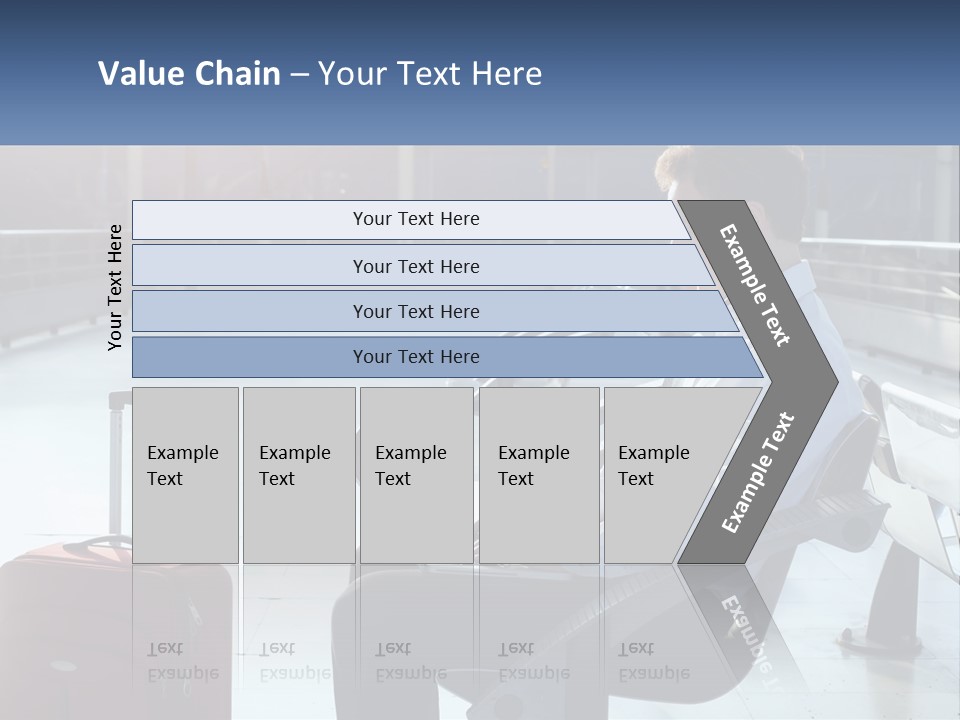A Man Sitting On A Bench With A Laptop PowerPoint Template