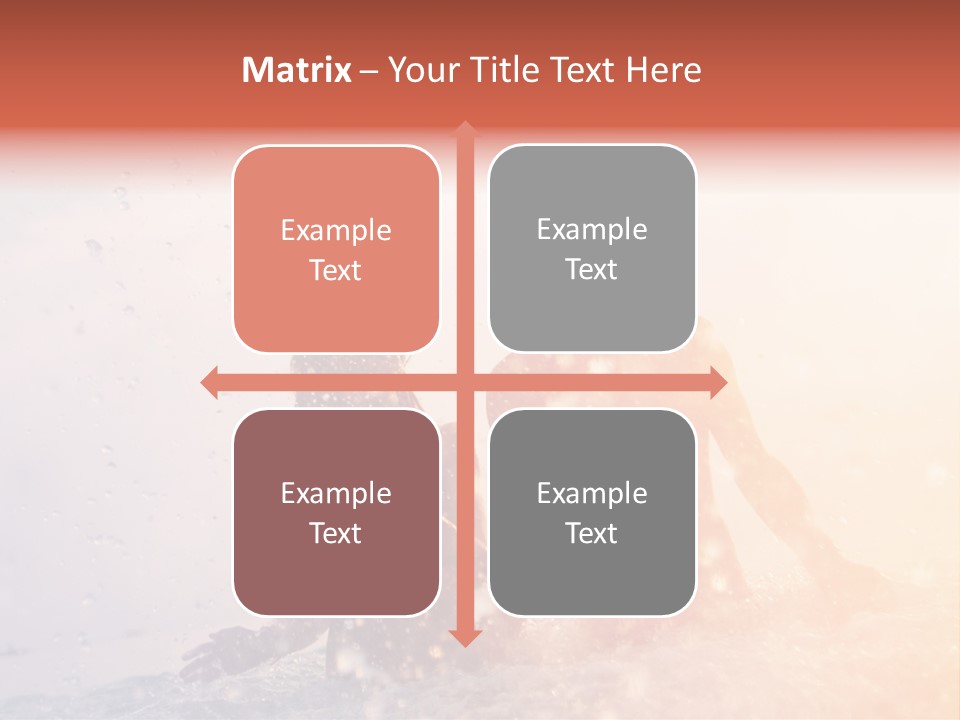 Two People Sitting On A Surfboard In The Water PowerPoint Template