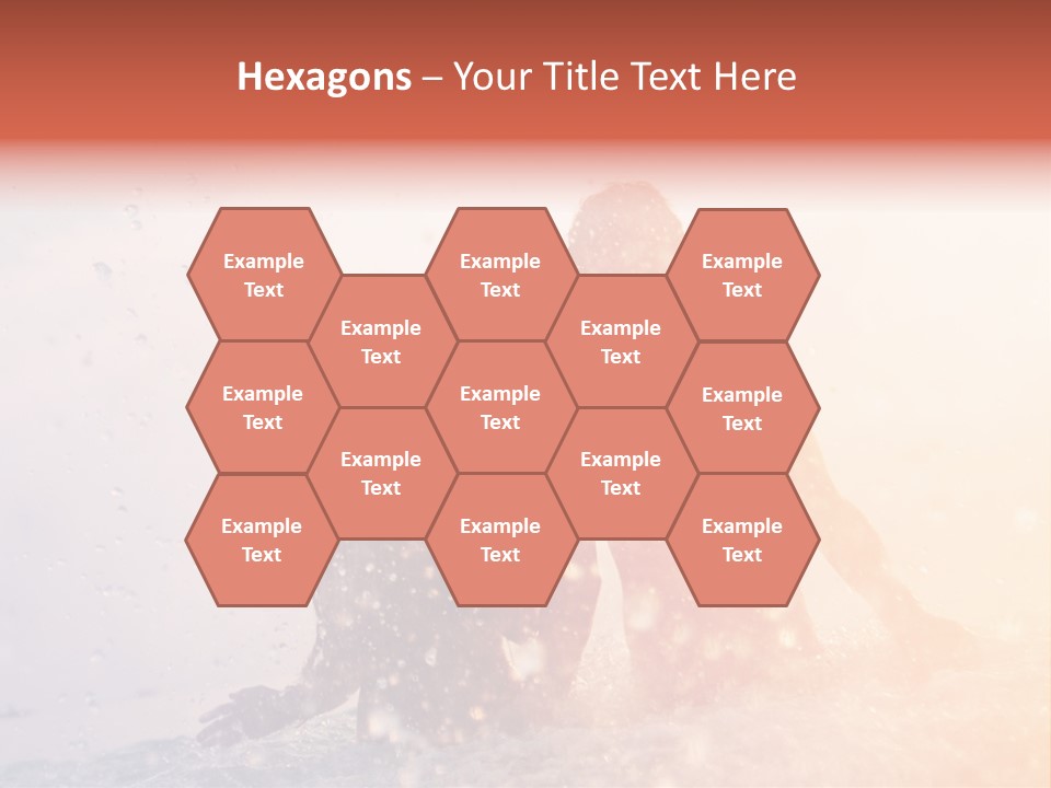 Two People Sitting On A Surfboard In The Water PowerPoint Template