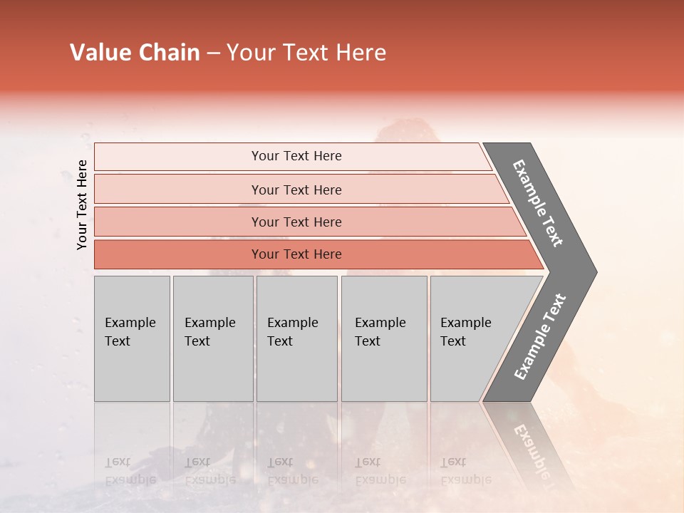 Two People Sitting On A Surfboard In The Water PowerPoint Template