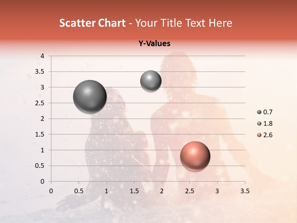 Two People Sitting On A Surfboard In The Water PowerPoint Template