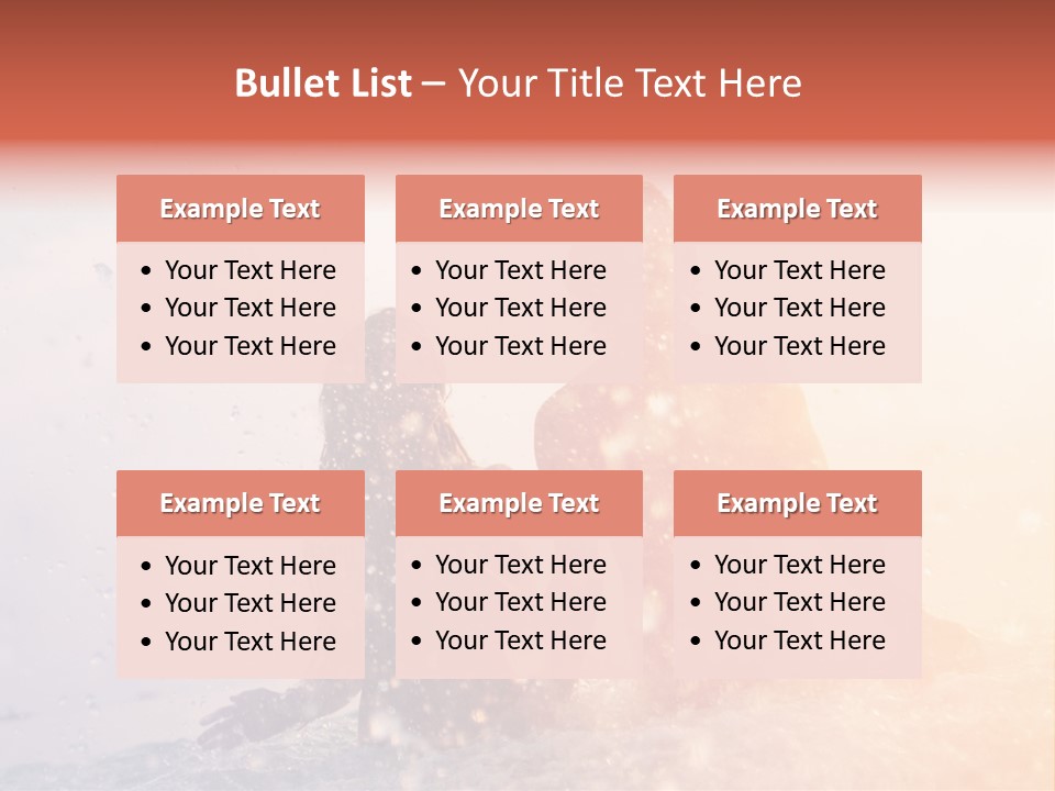 Two People Sitting On A Surfboard In The Water PowerPoint Template