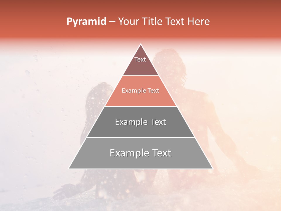 Two People Sitting On A Surfboard In The Water PowerPoint Template