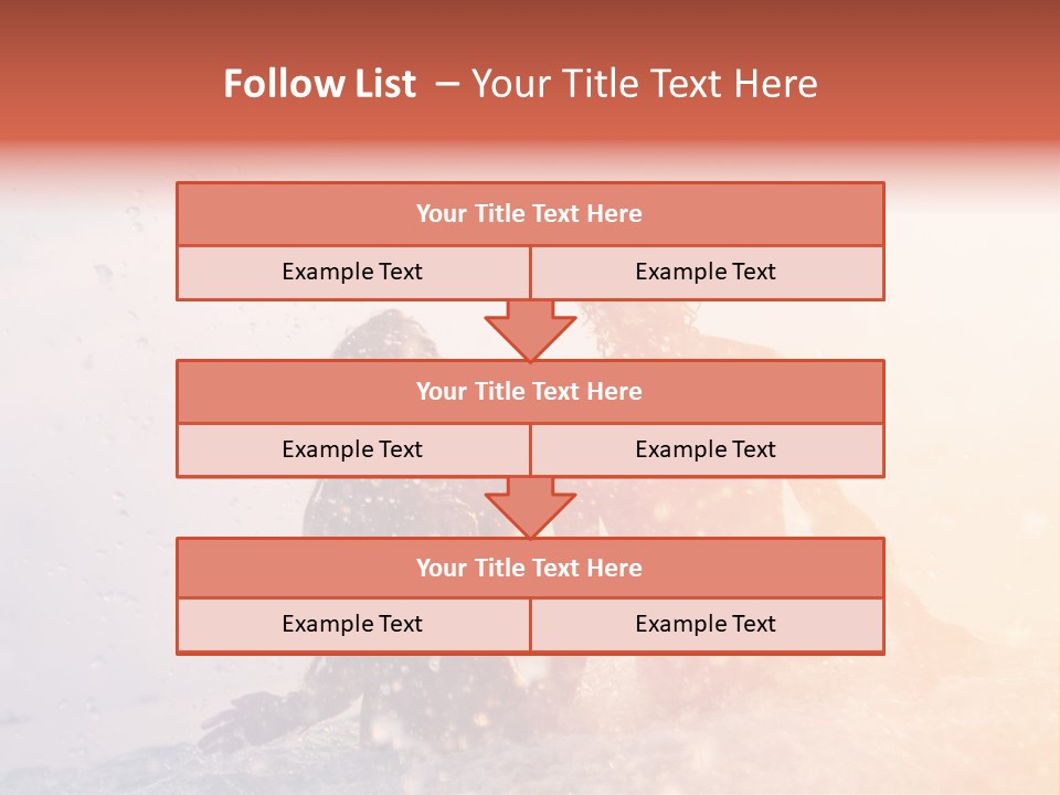 Two People Sitting On A Surfboard In The Water PowerPoint Template