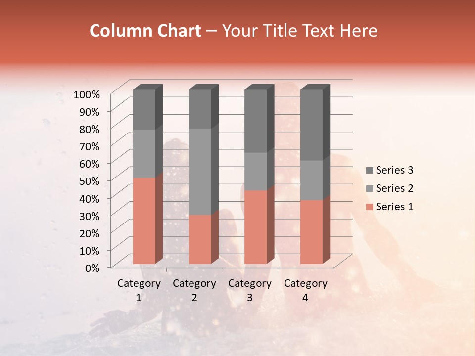 Two People Sitting On A Surfboard In The Water PowerPoint Template