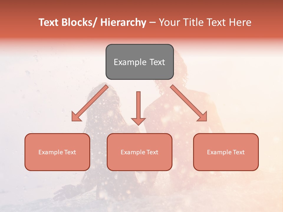 Two People Sitting On A Surfboard In The Water PowerPoint Template