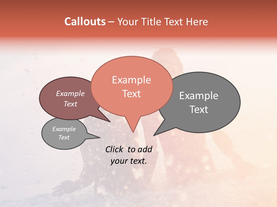 Two People Sitting On A Surfboard In The Water PowerPoint Template