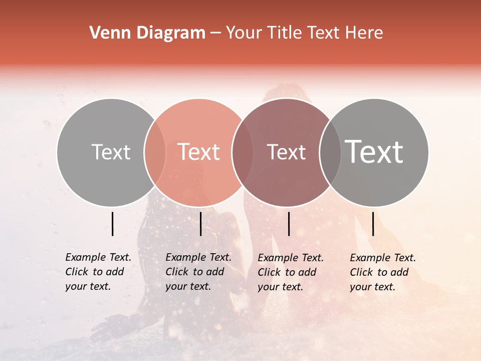 Two People Sitting On A Surfboard In The Water PowerPoint Template