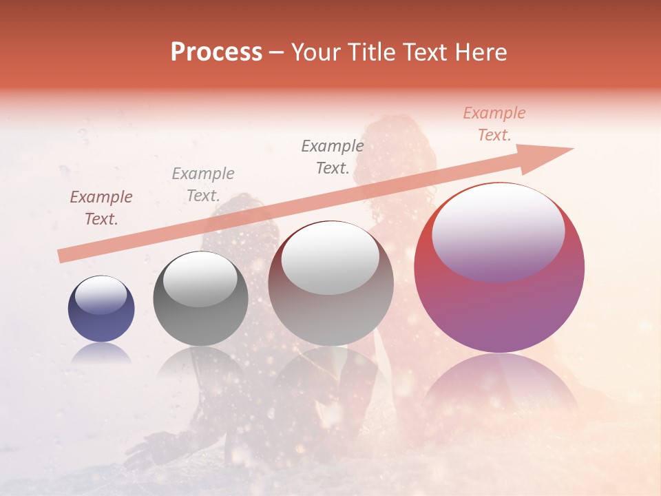 Two People Sitting On A Surfboard In The Water PowerPoint Template