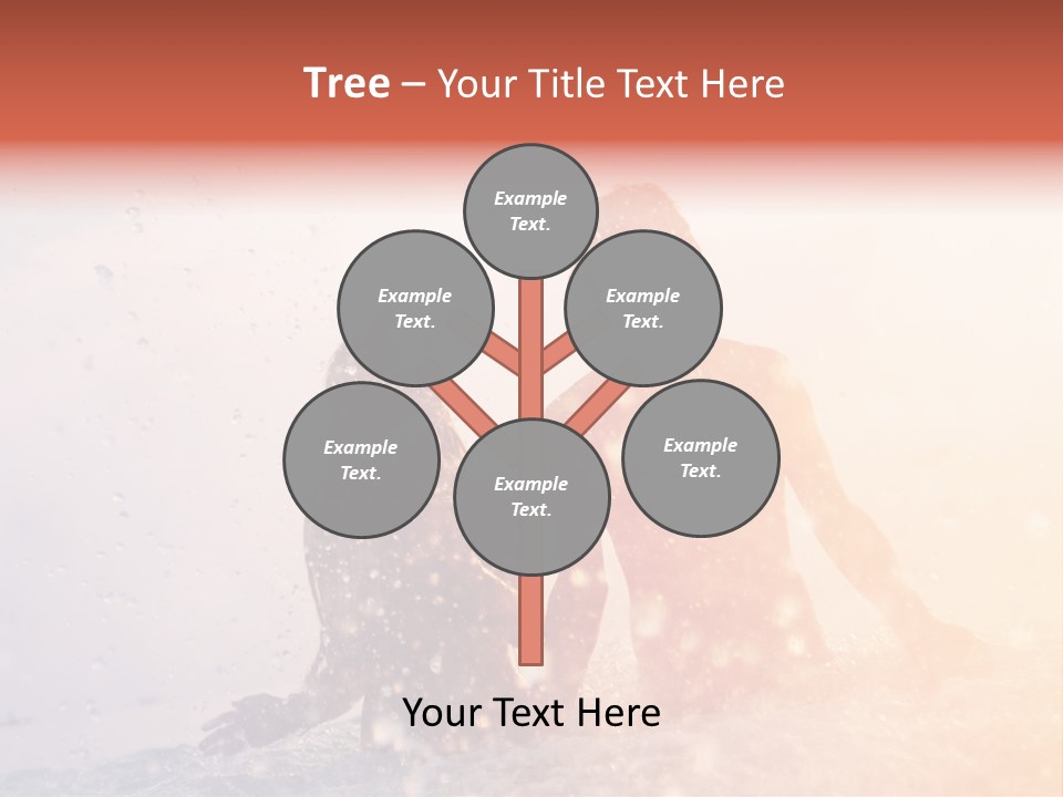 Two People Sitting On A Surfboard In The Water PowerPoint Template