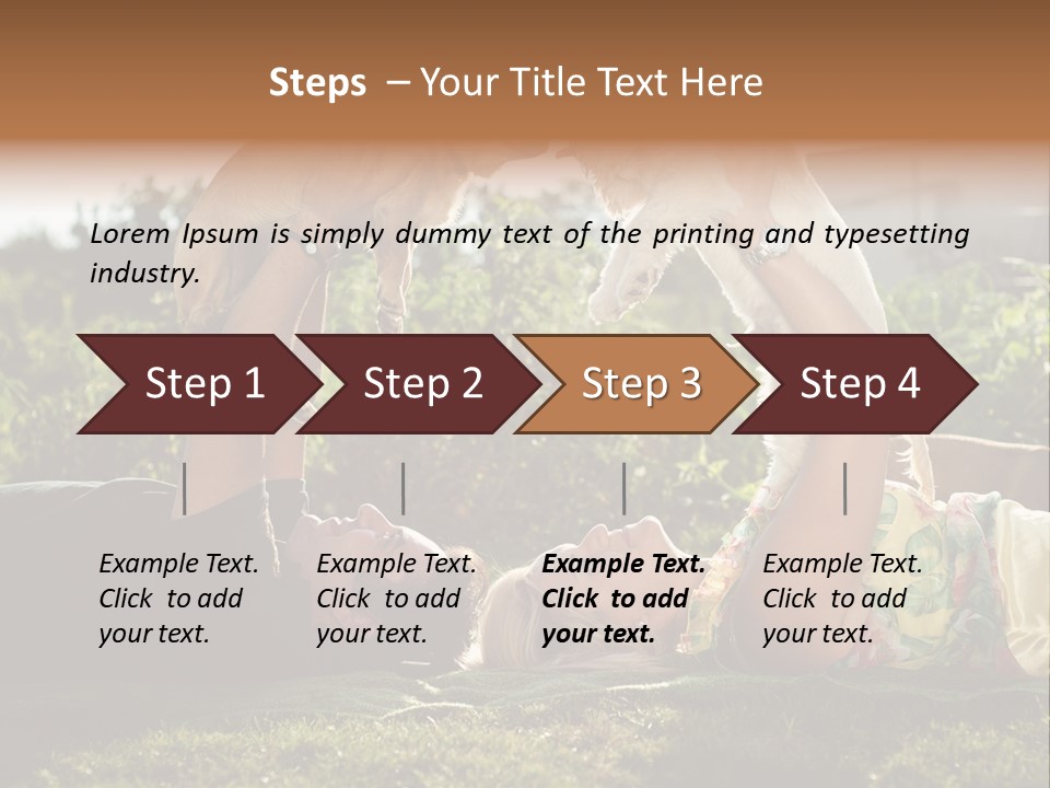 A Person Laying On The Ground With A Dog PowerPoint Template