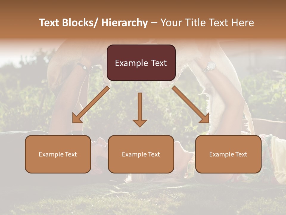 A Person Laying On The Ground With A Dog PowerPoint Template