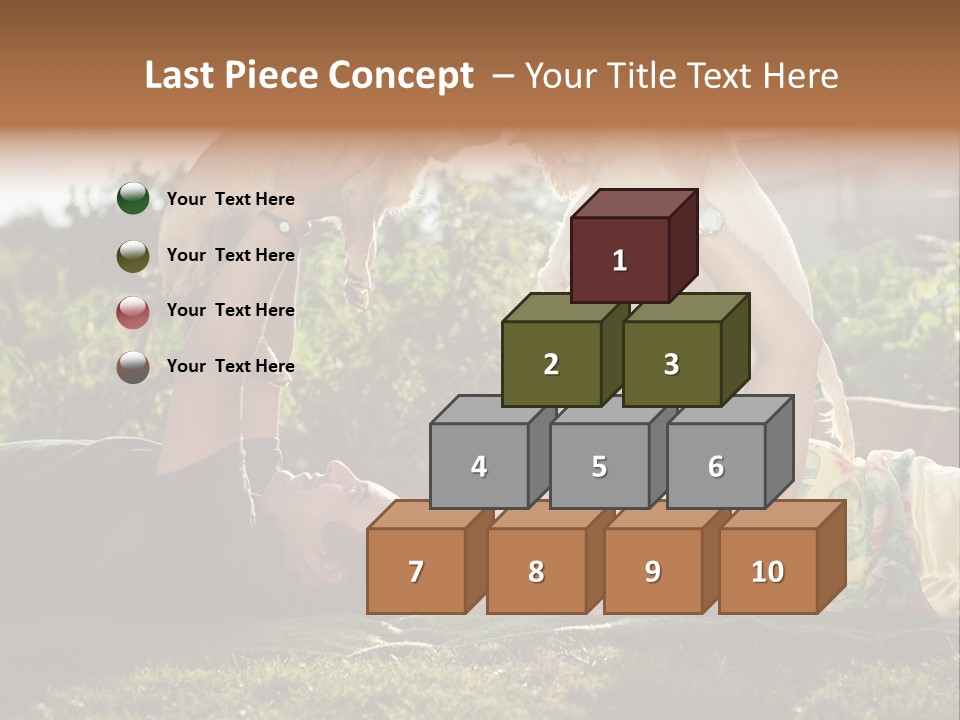 A Person Laying On The Ground With A Dog PowerPoint Template