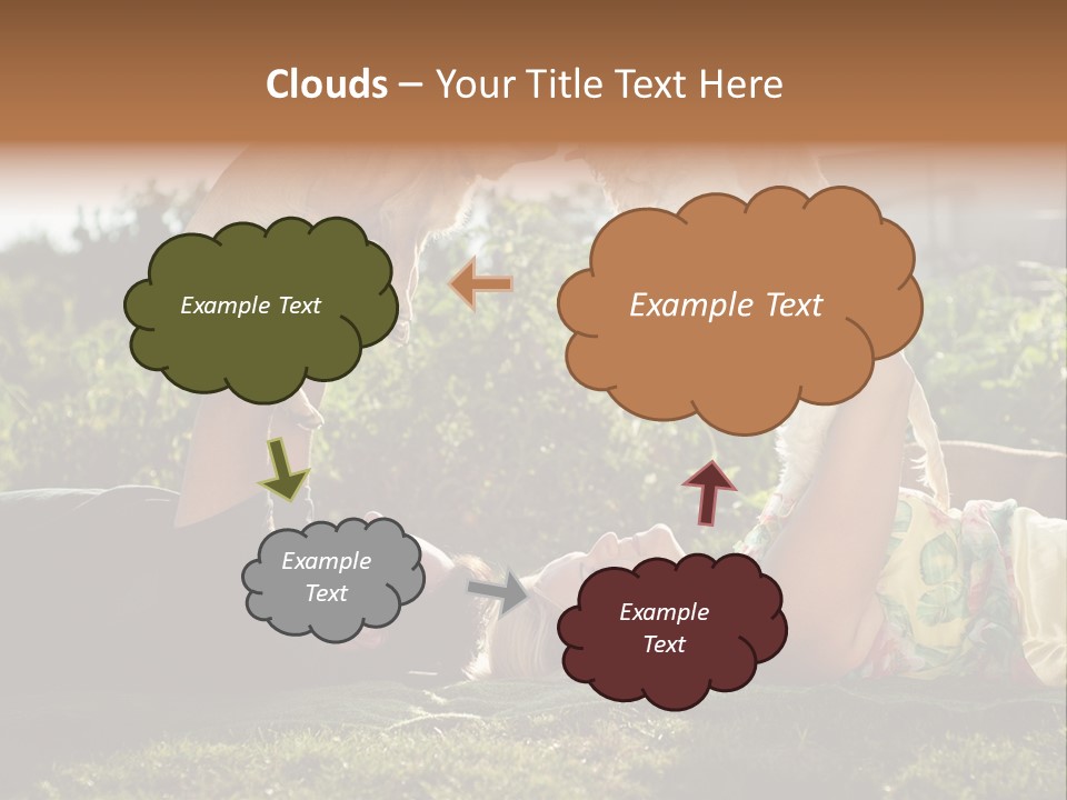 A Person Laying On The Ground With A Dog PowerPoint Template