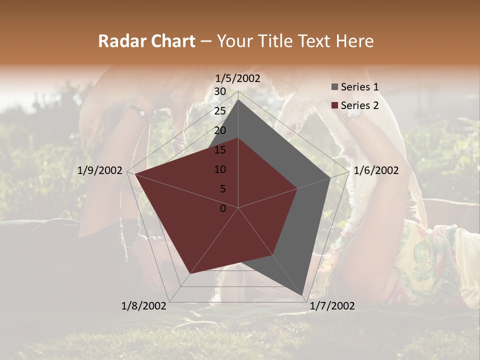 A Person Laying On The Ground With A Dog PowerPoint Template