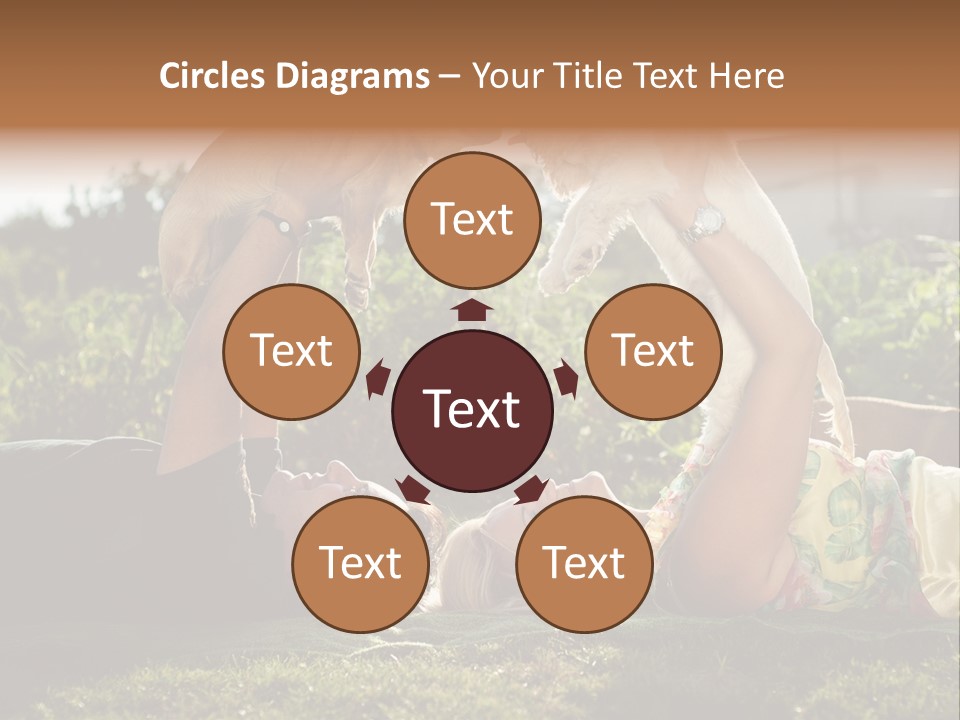 A Person Laying On The Ground With A Dog PowerPoint Template