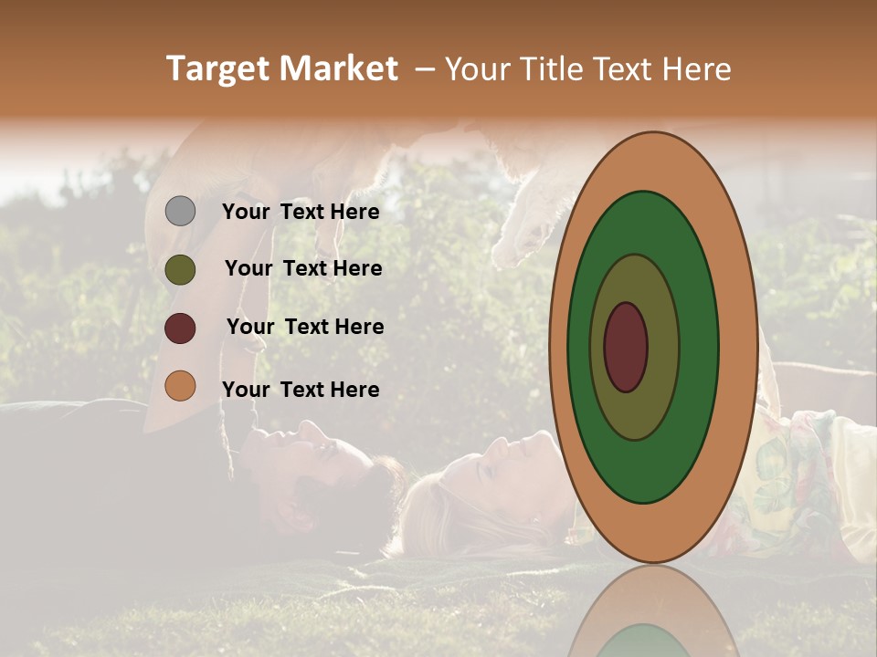 A Person Laying On The Ground With A Dog PowerPoint Template