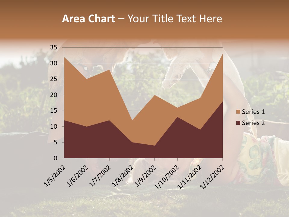 A Person Laying On The Ground With A Dog PowerPoint Template