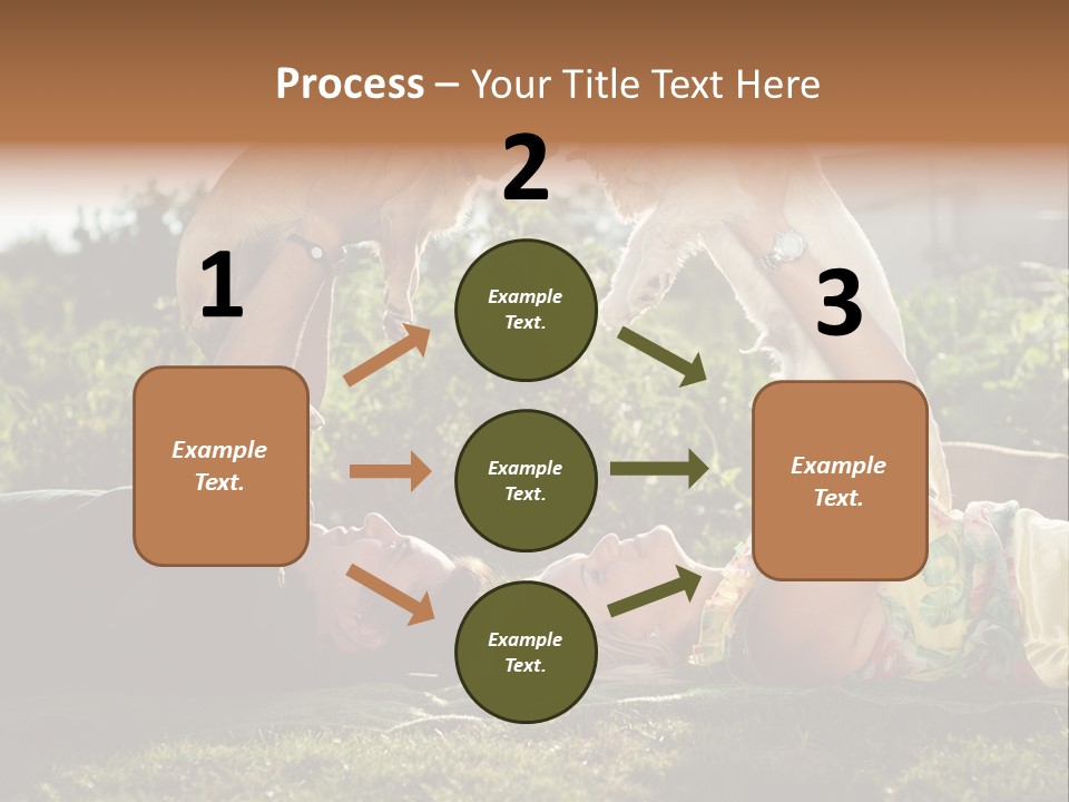 A Person Laying On The Ground With A Dog PowerPoint Template