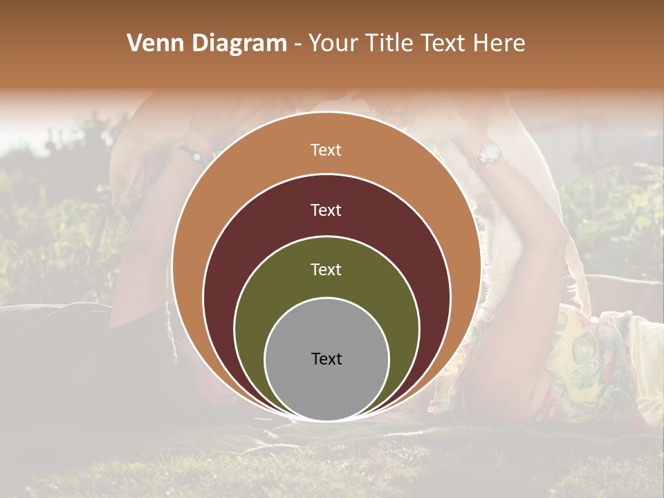 A Person Laying On The Ground With A Dog PowerPoint Template