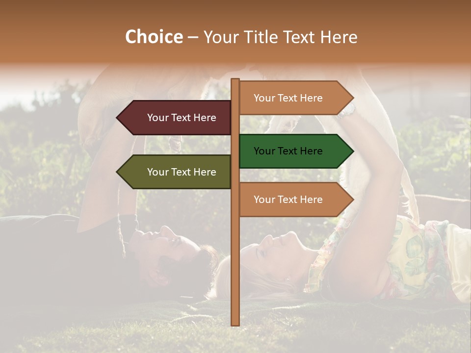 A Person Laying On The Ground With A Dog PowerPoint Template