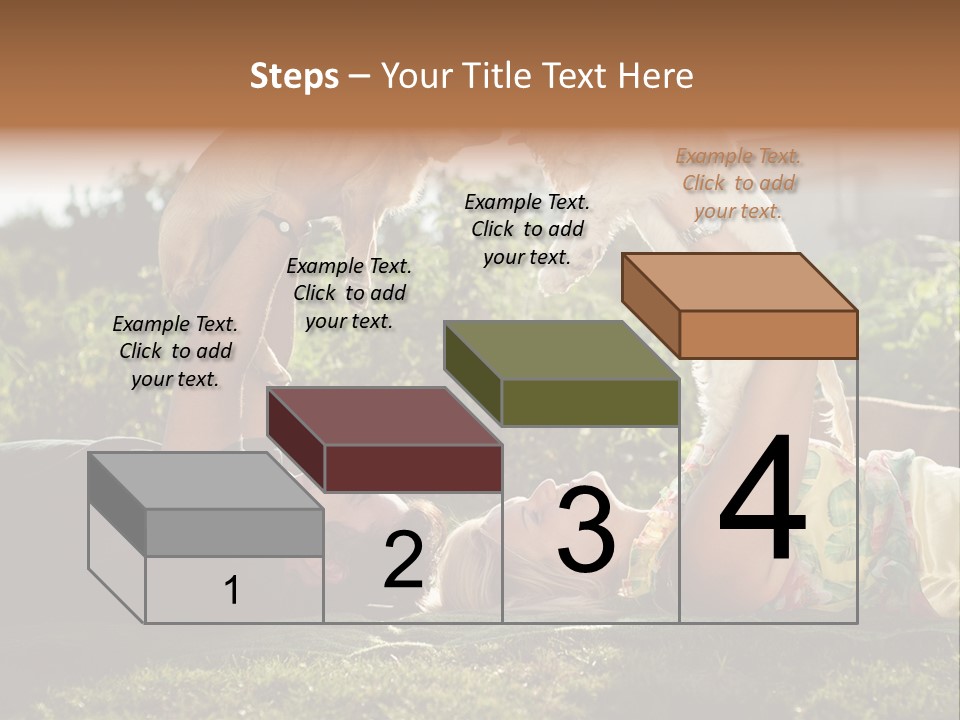 A Person Laying On The Ground With A Dog PowerPoint Template