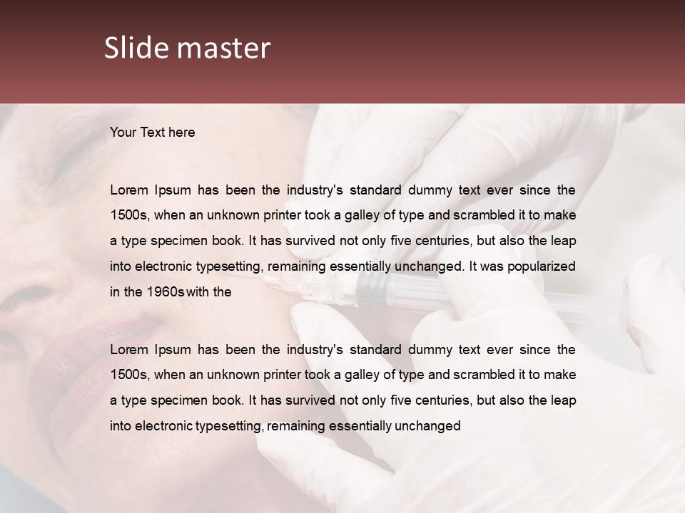 A Woman Getting A Botilage Injection From A Doctor PowerPoint Template