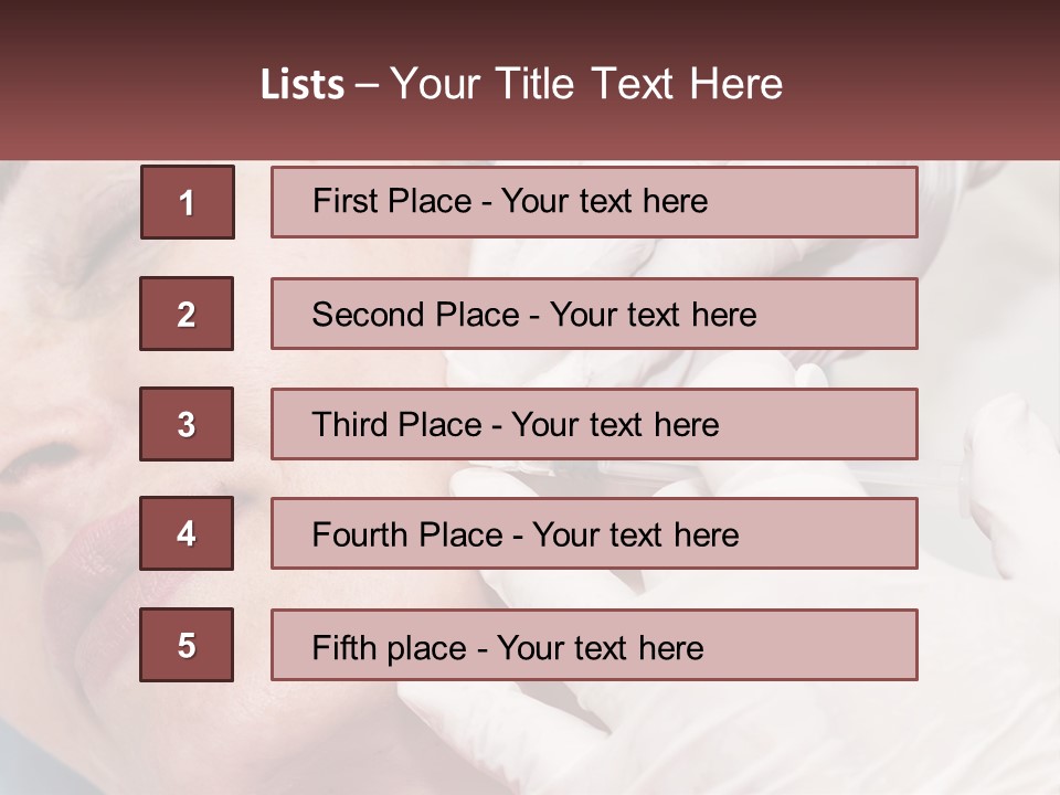 A Woman Getting A Botilage Injection From A Doctor PowerPoint Template
