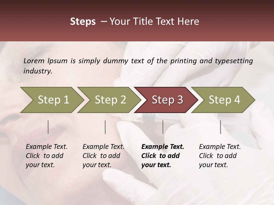 A Woman Getting A Botilage Injection From A Doctor PowerPoint Template