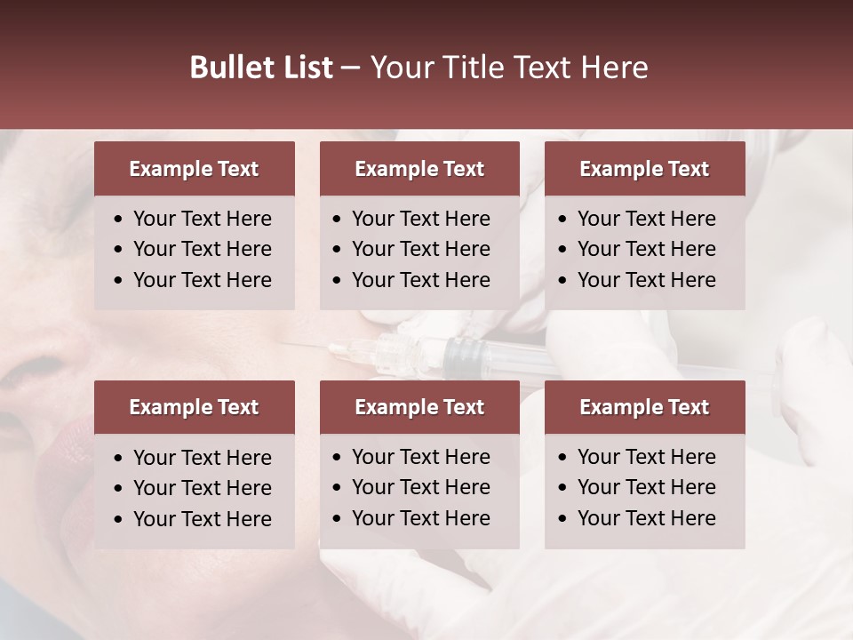 A Woman Getting A Botilage Injection From A Doctor PowerPoint Template