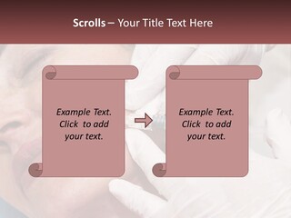 A Woman Getting A Botilage Injection From A Doctor PowerPoint Template