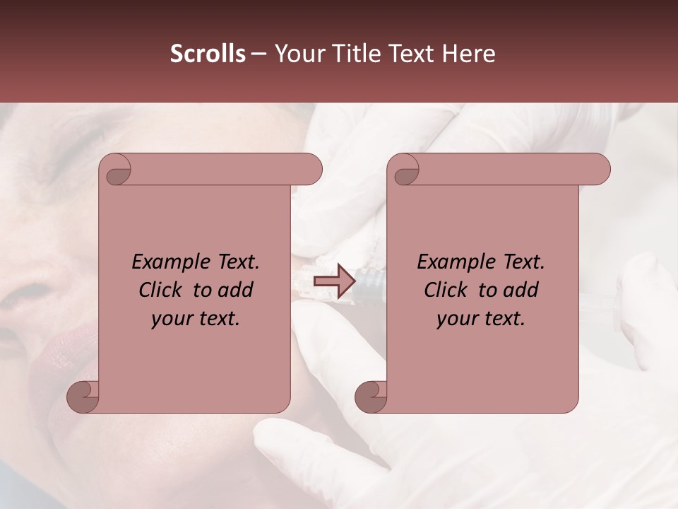 A Woman Getting A Botilage Injection From A Doctor PowerPoint Template