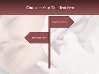 A Woman Getting A Botilage Injection From A Doctor PowerPoint Template