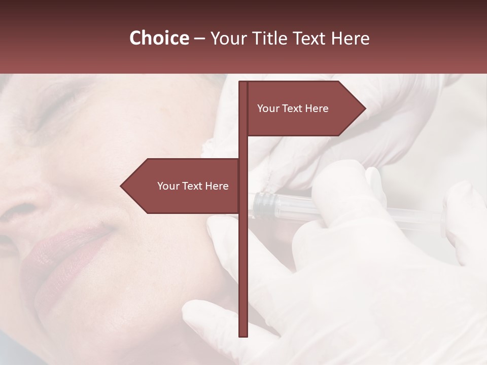 A Woman Getting A Botilage Injection From A Doctor PowerPoint Template