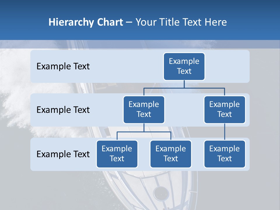 A White Boat In The Water With A Blue Background PowerPoint Template
