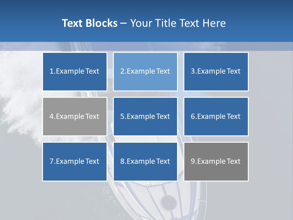 A White Boat In The Water With A Blue Background PowerPoint Template