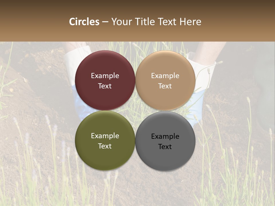 A Person Is Digging In The Dirt With A Shovel PowerPoint Template