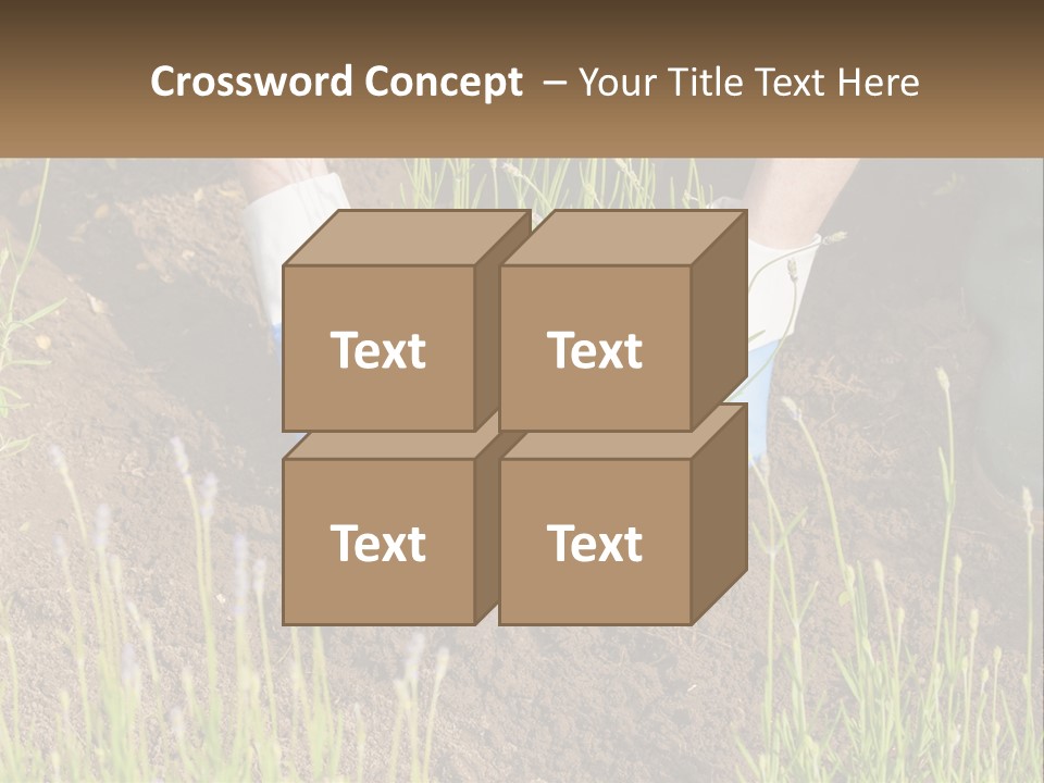 A Person Is Digging In The Dirt With A Shovel PowerPoint Template