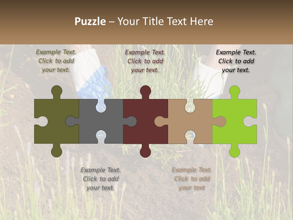 A Person Is Digging In The Dirt With A Shovel PowerPoint Template
