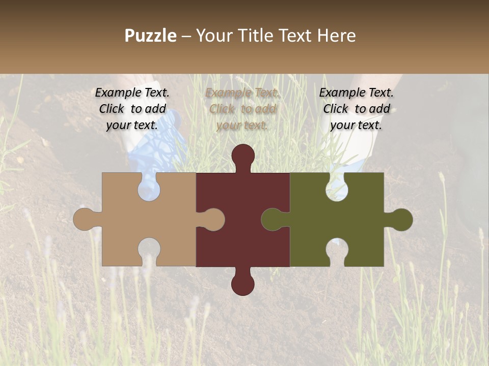 A Person Is Digging In The Dirt With A Shovel PowerPoint Template