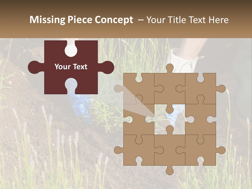 A Person Is Digging In The Dirt With A Shovel PowerPoint Template