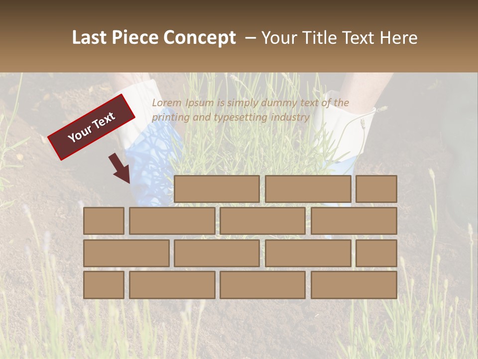 A Person Is Digging In The Dirt With A Shovel PowerPoint Template