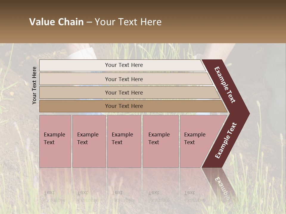 A Person Is Digging In The Dirt With A Shovel PowerPoint Template