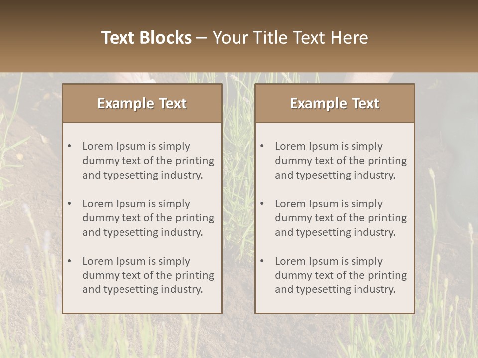 A Person Is Digging In The Dirt With A Shovel PowerPoint Template
