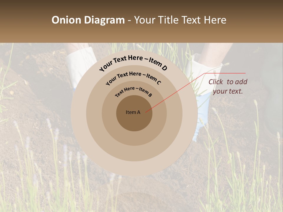 A Person Is Digging In The Dirt With A Shovel PowerPoint Template